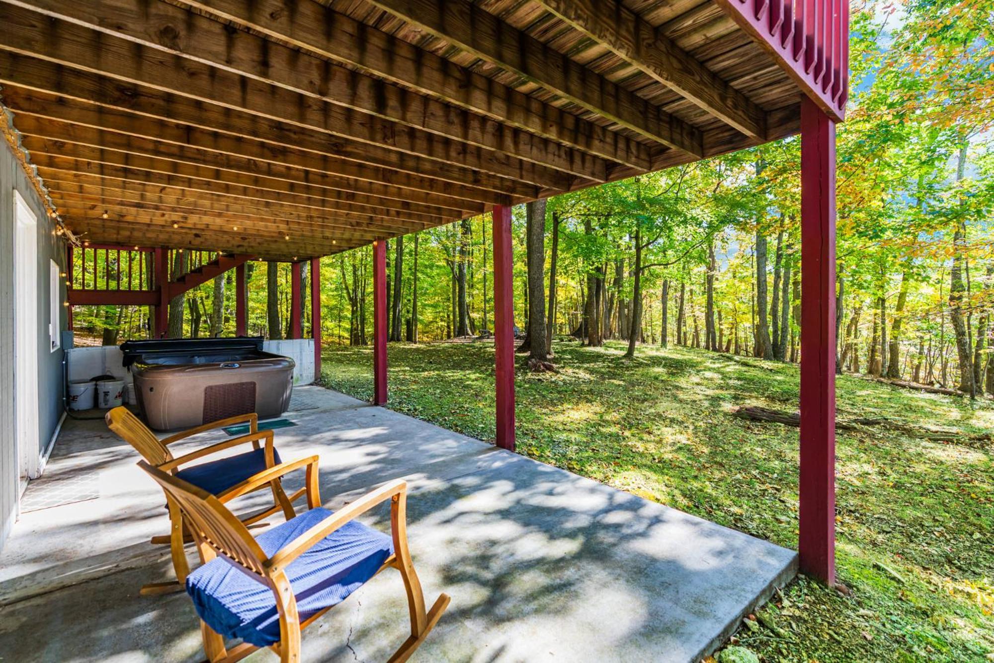 Hot Tub, Large Deck, Wifi, Fire Pit At Chalet Cabin Morton Grove Εξωτερικό φωτογραφία