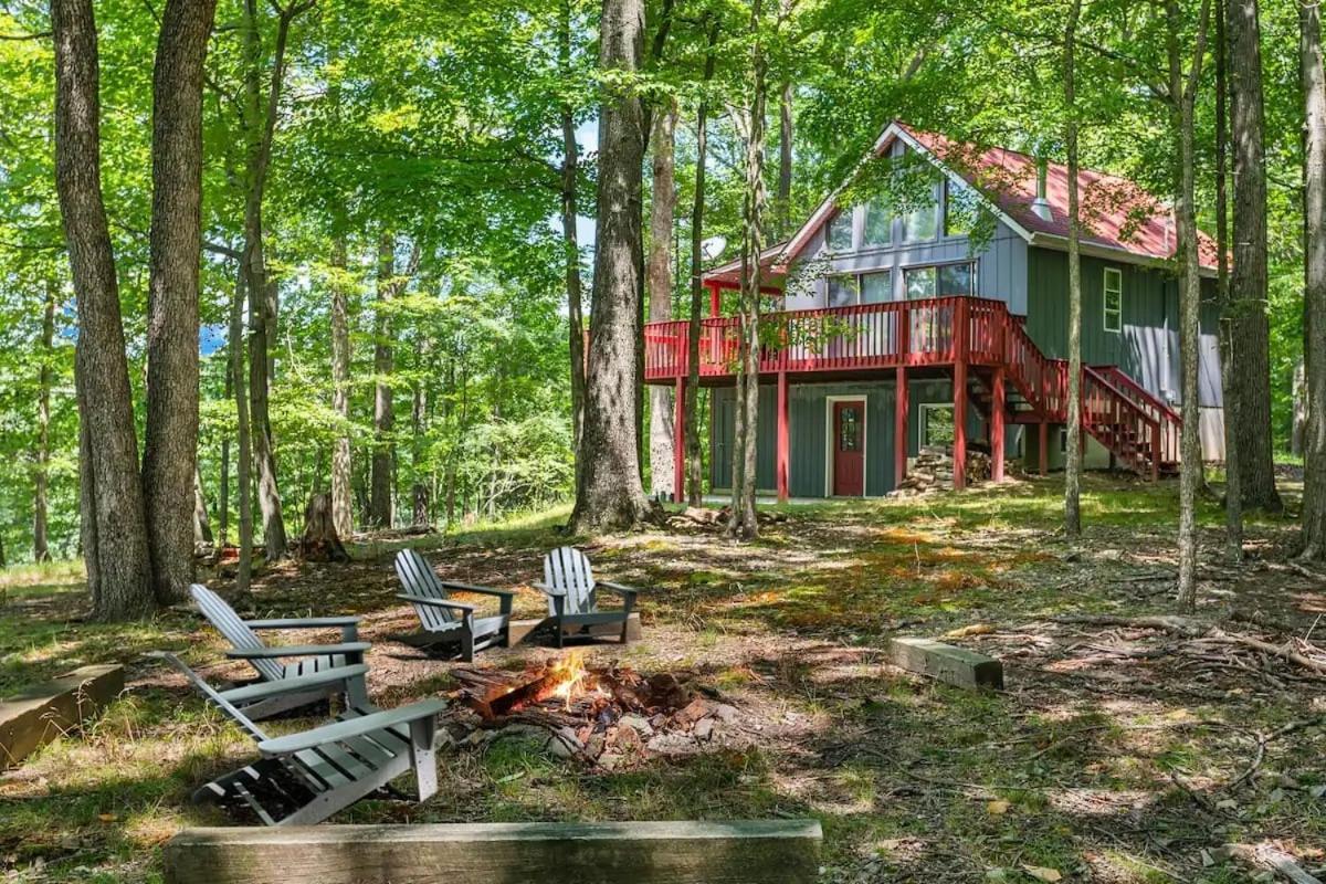 Hot Tub, Large Deck, Wifi, Fire Pit At Chalet Cabin Morton Grove Εξωτερικό φωτογραφία